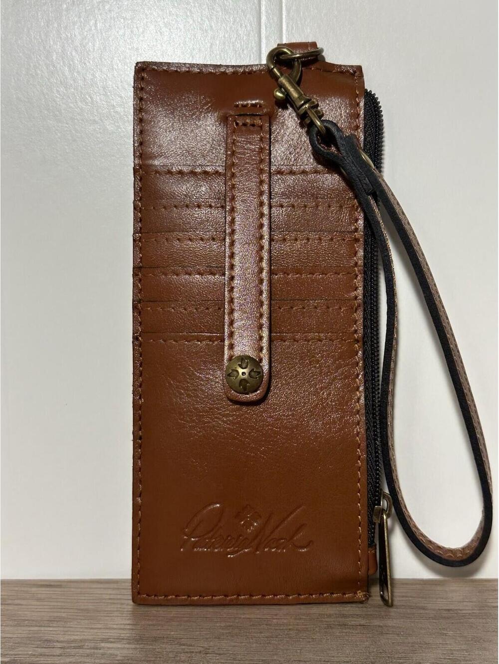 NWOT PATRICIA NASH Alanna Leather Wristlet Card Wallet
